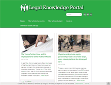 Tablet Screenshot of legalknowledgeportal.com